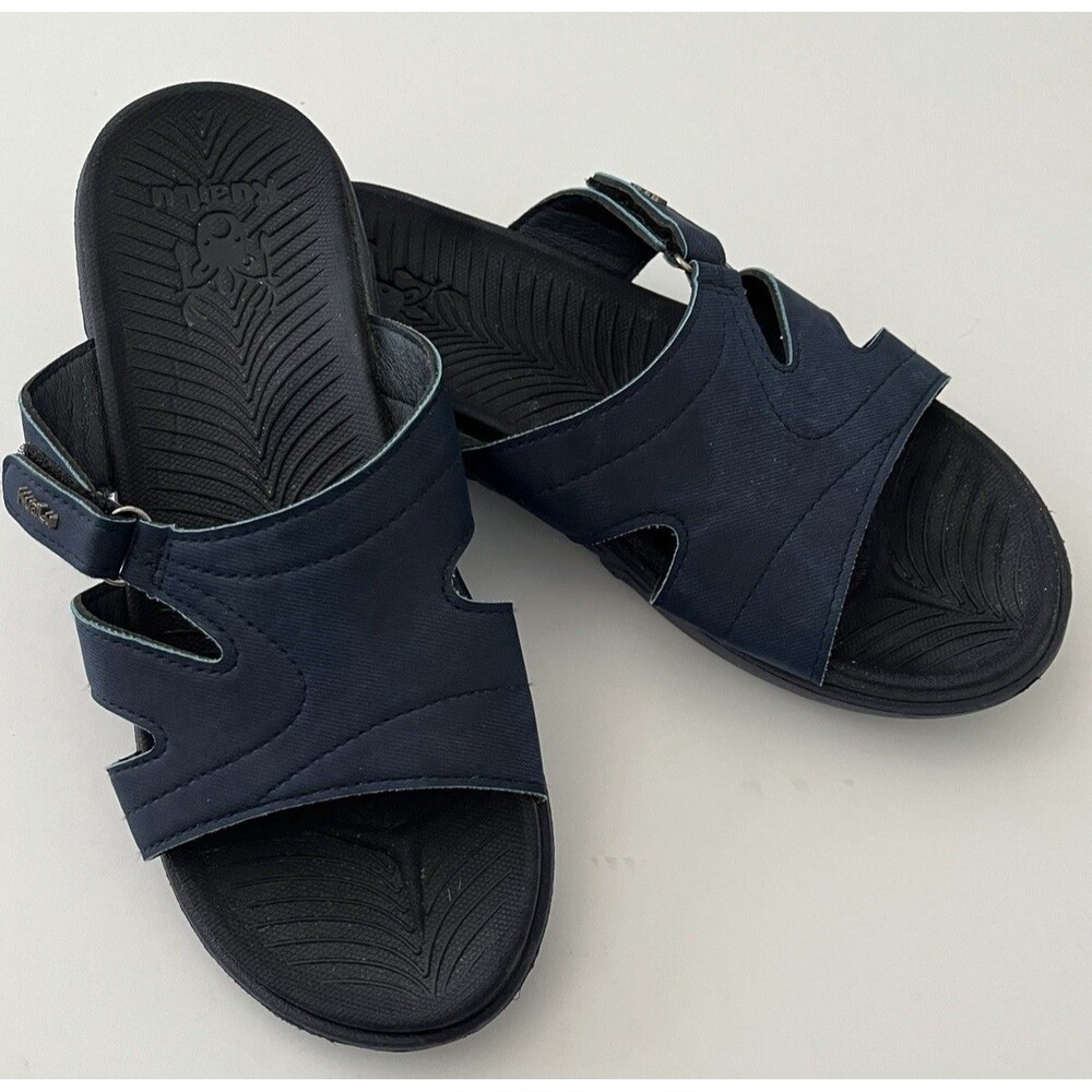 KuaiLu Womens Sandals Orthotic Comfortable Lightweight Navy Blue Size 9